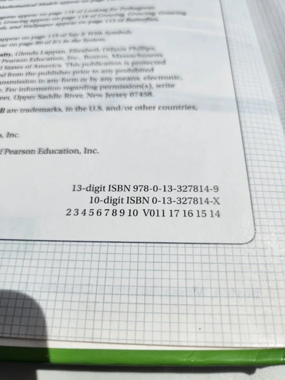 Connected Mathematics 3 Grade 8 CMP3 8th Grade Textbook Book Hardcover Pearson /